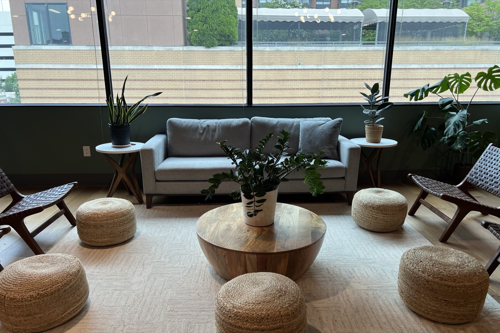 A quiet lounge nook in our Towson office building